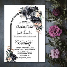 Casamento com Arco Floral Preto