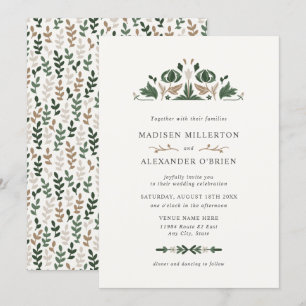 Convite Casamento com Arte Popular Celta