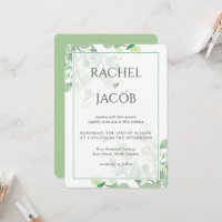 Casamento com base em Eucalyptus Greenery