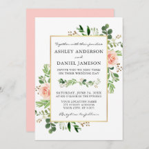 Casamento com Blush, Rosas de granulação verde-ros