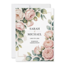 casamento com bordas de flor de peônia