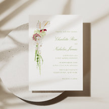 Casamento com Buquê Floral em Cascata