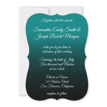 Casamento com Caligrafia Elegante de Teal e Black 