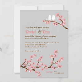 Convite Casamento com Cereja Blossom Garden