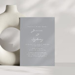 Convite Casamento com Cinzas Modernas de Máquinas Modernas<br><div class="desc">Convite para Casamento de Cinzas Modernas de Máquinas Modernas</div>