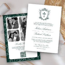 Convite Casamento com Código QR Católico-Católico-Merald V