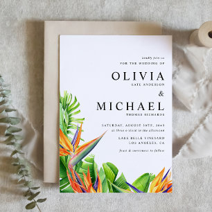 Convite Casamento com Código QR das Aves Aquáticas do Para