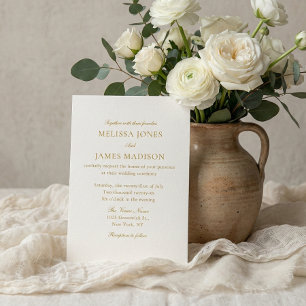 Convite Casamento com Código QR de 4 Fotos em Letra Clássi
