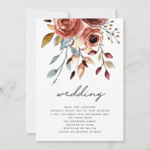 Casamento com Código QR de Florais de Terracota Rú