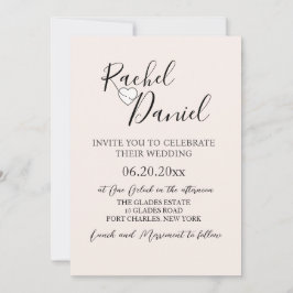 Convite Casamento com Código QR de Foto Moderna