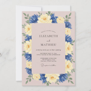Convite Casamento com Coroa Naval Rosa Malva