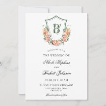 Casamento com Crista Floral de Pêssego