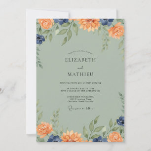 Convite Casamento com Dahlia Amber Moss