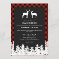 Casamento com Deer Buck Doe Rustic Buck