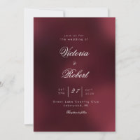 Casamento com degradê de vinho Borgonha