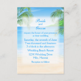 Convite Casamento com Dreamy Beach