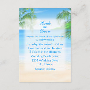 Convite Casamento com Dreamy Beach
