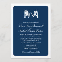 Casamento com duas cadeiras Adirondack