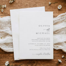 Casamento com Escrita à Mão Simples e Elegante