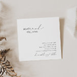 Convite Casamento com Esquadrão Minimalista Elegante<br><div class="desc">Este convite de casamento quadrado de guião minimalista elegante é perfeito para o seu casamento clássico, simples, preto e branco, mínimo e moderno. A design apresenta uma caligrafia manuscrita, delicada e romântica com tipografia formal do chique. O olhar vai correr bem em qualquer época de casamento: primavera, verão, outono ou...</div>