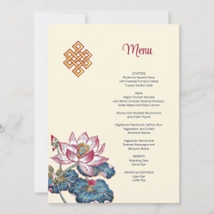Convite Casamento com Estilo de Arte Tibetano Lotus