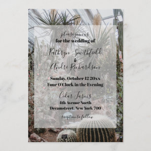Convite Casamento com Estufa