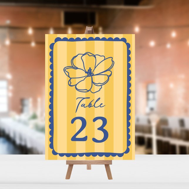 Convite Casamento com faixa amarela da flor (Criador carregado)