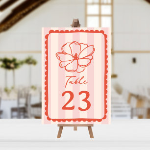 Convite Casamento com faixa de cor rosa-flor