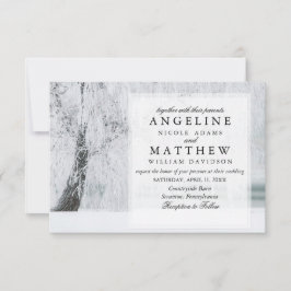 Convite Casamento com flocos de neve da Maravilha Elegante