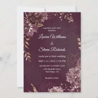 Convite Casamento com Flor de Chocolate Puro e Profundo, E