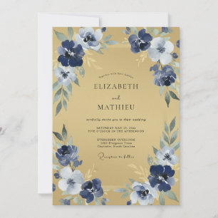 Convite Casamento com Flora Naval Botânica