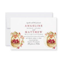 Casamento com Floresta de Folha de Coração Vermelh