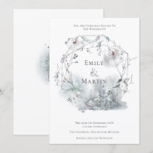 Casamento com Folhagem de inverno Berries Leaf