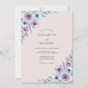 Convite Casamento com Folhas de Orquídea Champagne