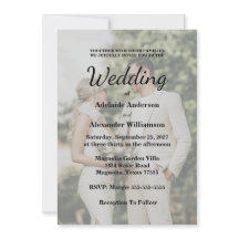 Casamento com Foto Sobreposta Elegante