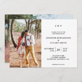 Convite Casamento com fotos do Elegante Modern