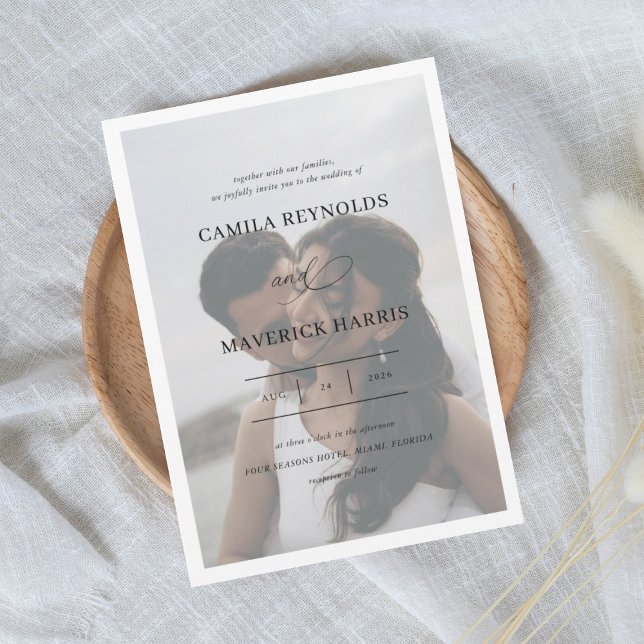 Convite Casamento com Grace Elegant Calliografia (Criador carregado)