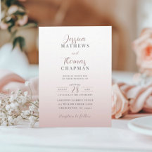 Casamento com Gradiente de Rosa Dourado Elegante