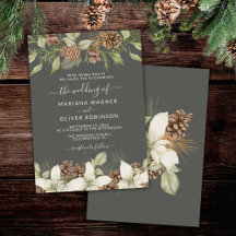 Casamento com Grafia Elegante Cinza de Inverno