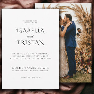 Convite Casamento com Imagens Elegantes Modernas