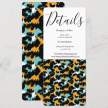 Casamento com Impressão Animal Feline Splash