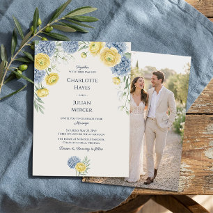 Convite Casamento com Jardim Country Francês Foto de Hortê