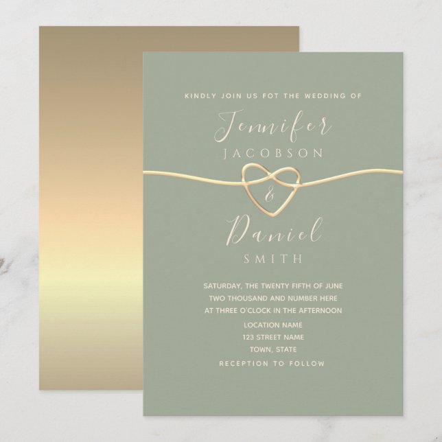 Convite Casamento com Letra de Caligrafia Simples e Elegan (Frente/Verso)