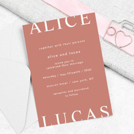 Convite Casamento com Letra Elegante e Layout Ultra Modern