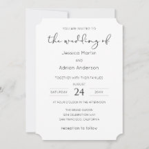 Casamento com Letra Minimal