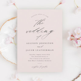 Convite Casamento com Letra Simples