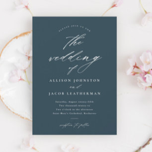 Convite Casamento com Letra Simples