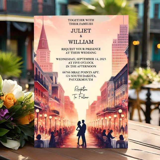 Convite Casamento com Lobster Beach Ocean Summer New Orlea (Criador carregado)