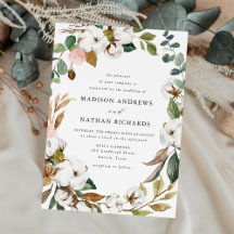 Casamento com Magnólias Brancas Elegantes e Flores
