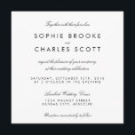 Convite Casamento com Modelo de 5,25" Quadrado Simples<br><div class="desc">Modelo de convite de casamento quadrado. Altere o texto para o seu próprio e clique em "Personalizar" para alterar as fontes,  a cor do texto,  a cor de fundo e adicionar as suas próprias designs ou fotografias.</div>